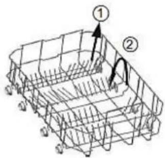 PKM DW97FI - Unterer/oberer Besteckkorb; Klappablagen2 - 1
