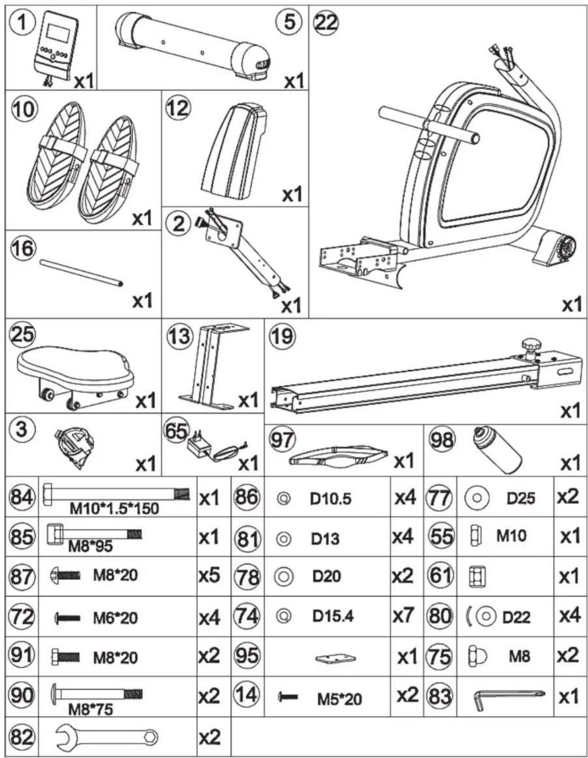 REX PX400 E - Parts list - 1