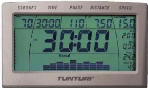 TUNTURI Classic Row 3.0 - UNITE DES COMPTEURS - 1
