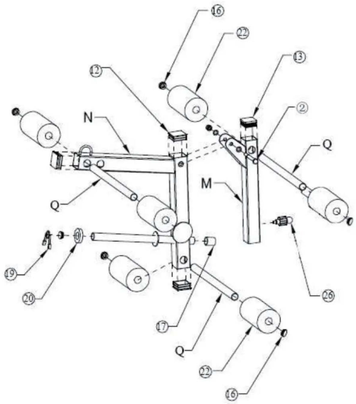 Klarfit Kraftstation 10006741 - Assembly - Step 5 - 1