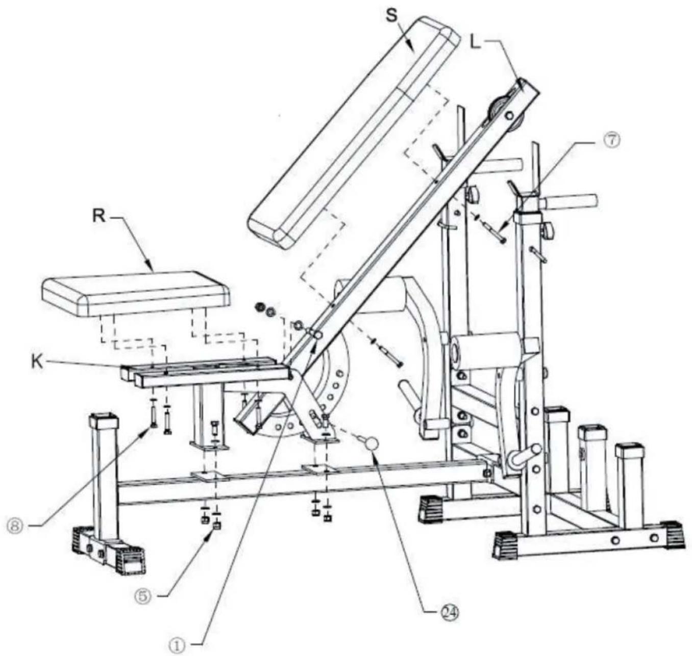 Klarfit Kraftstation 10006741 - Installation - Étape 4 - 1