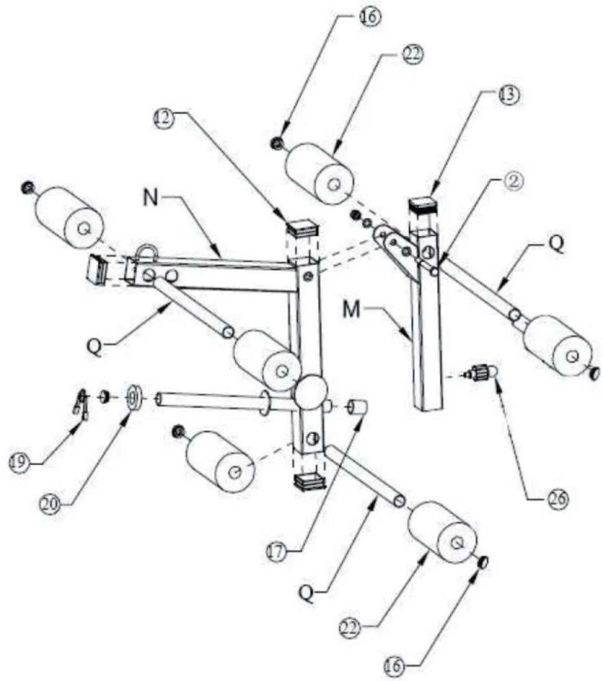Klarfit Kraftstation 10006741 - Aufbau - Schritt 5 - 1