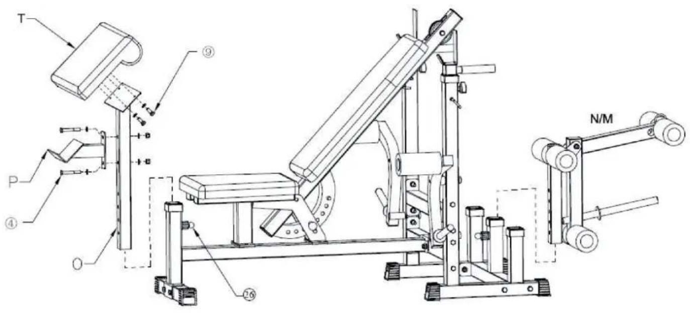 Klarfit Kraftstation 10006741 - Aufbau - Schritt 6 - 1