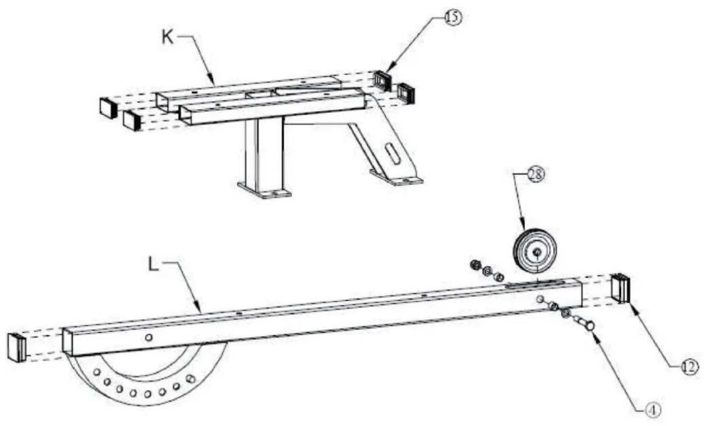 Klarfit Kraftstation 10006741 - Aufbau - Schritt 3 - 1