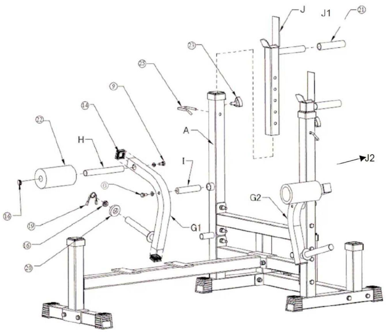 Klarfit Kraftstation 10006741 - Installation - Étape 2 - 1