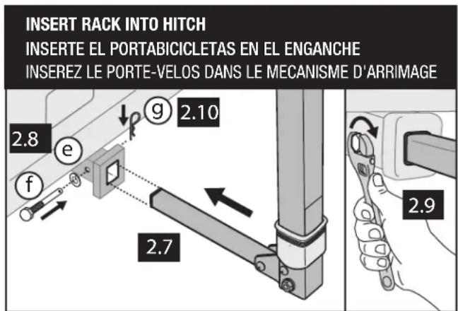 Saris Bike Porter Hitch - POUR LES MECANISMES D'ARRIMAGE 1 14 UTILISEZ L'EMPIECEMENT DU MECANISME d'ARRIMAGE - 2