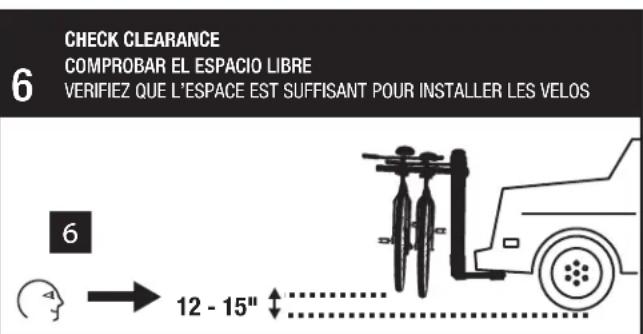 Saris Bike Porter Hitch - POUR LES MECANISMES D'ARRIMAGE 1 14 UTILISEZ L'EMPIECEMENT DU MECANISME d'ARRIMAGE - 6