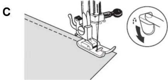 TOYOTA ESM224 (Dfl) - Pour terminier la couture (fig. D) - 1