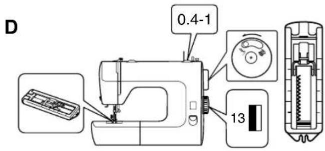TOYOTA ESM224 (Dfl) - Régler le cadran sélecteur de point sur n^15 - 1