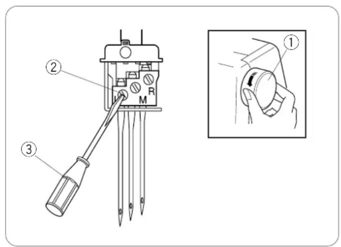 JANOME 1000CPX - Réglage de l'entrainment différentiel - 1