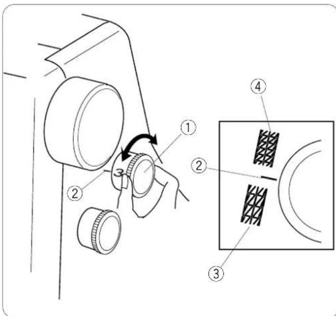 JANOME 1000CPX - Réglage de la pression du pied - 1