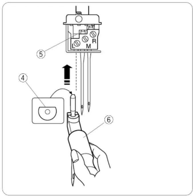 JANOME 1000CPX - Réglage de l'entrainment différentiel - 2