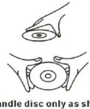 Ricatech Table Top RR510 - Umgang mit Compact Discs: - 1