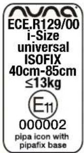 Nuna Pipa icon - Product Information Safe - 1