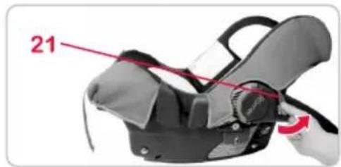 Britax-Römer BabySafer plus II - Retrait de la housse - 3