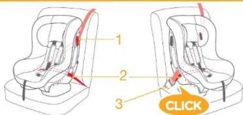 Joie Tilt - Installation Mode dirige vers l'avant - 5