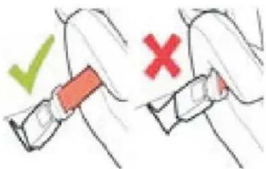 Baninni BN517 - Het zitje zonder rugleuning bevestigen met de autogordel. - 2