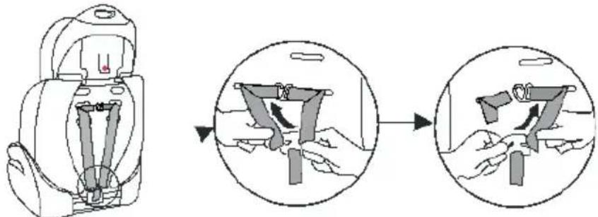 Baninni BN517 - Removing the safety harness from the shoulder straps. - 1