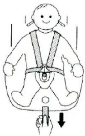 Baninni BN513 - Securing the child with the harness - 1