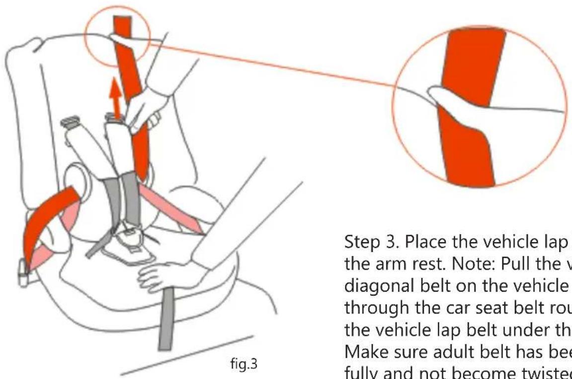 Baninni BN513 - Securing the child car seat (group I) - 3