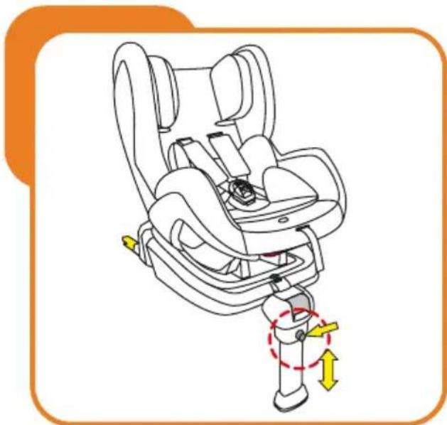 Baninni BN3501 Impero Isofix - Adjust the length of support leg - 1