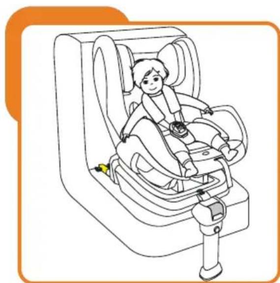 Baninni BN3501 Impero Isofix - Ce siège-auto peut être utilisé avec le harnais pour les enfants de 9kg à18kg (groupe 1), installés face à la route en utilisant le système d'ancrage ISOFIX. - 3