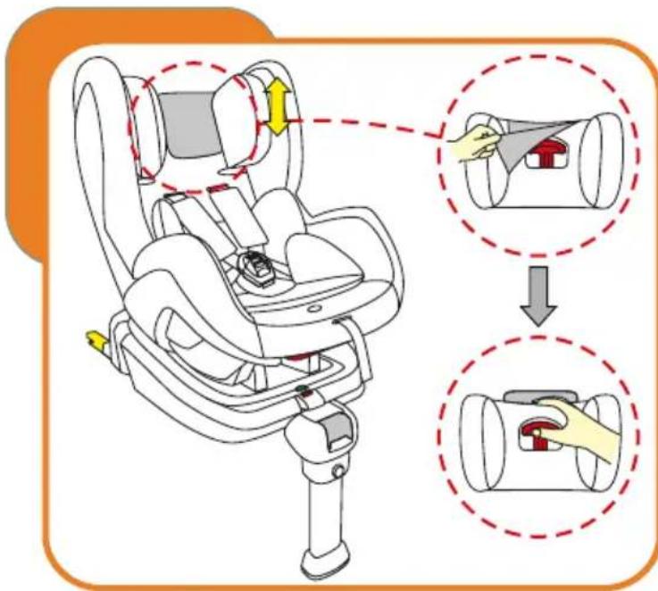 Baninni BN3501 Impero Isofix - Adjust the headrest and shoulder strap height - 1