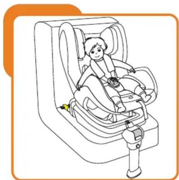 Baninni BN3501 Impero Isofix - This child seat can be used with the harness for children 9kg to18kg in weight (group 1), installed forward-facing using ISOFIX anchorage. - 3