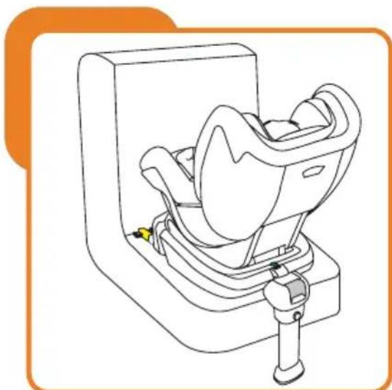 Baninni BN3501 Impero Isofix - This child seat can be used with the harness for children less than 13kg in weight (group 0+ ), installed rearward-facing using ISOFIX anchorage. - 3