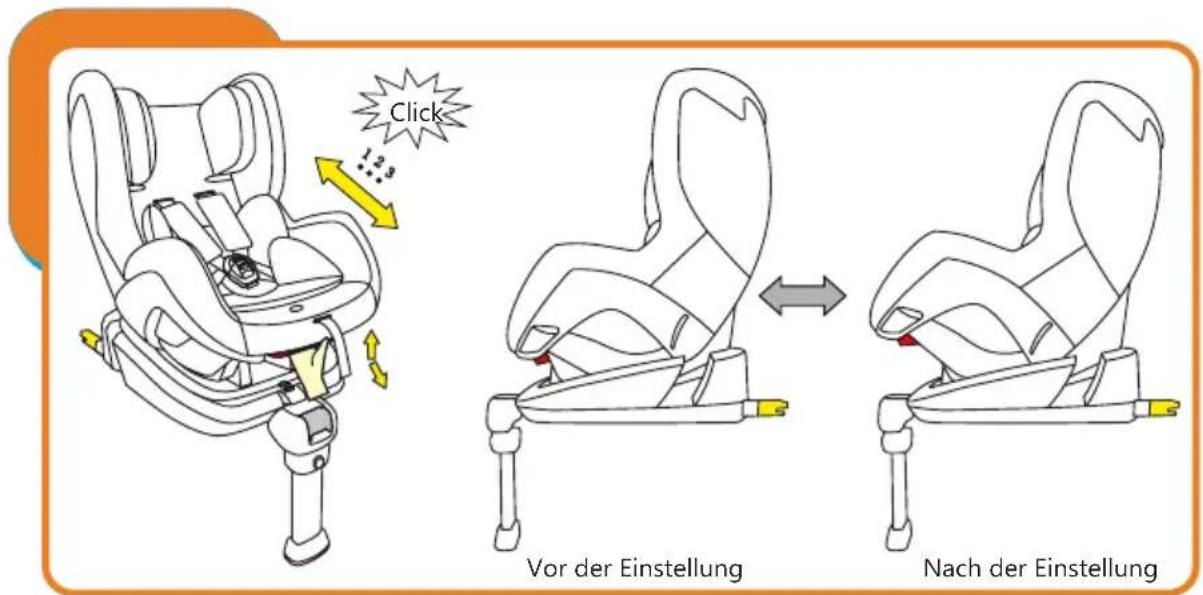 Baninni BN3501 Impero Isofix - Einstellen des Kindersitzes in verschiedene Neigungspositionen - 1