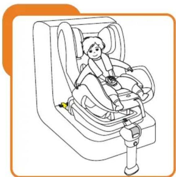 Baninni BN3501 Impero Isofix - Wenn die ISOFIX Verankierung nach vorne gerichtet ist, kann der Kindersitz mit Gurten für Kinder von 9 kg bis 18 kg (Gruppe 1) verwendet werden. - 3