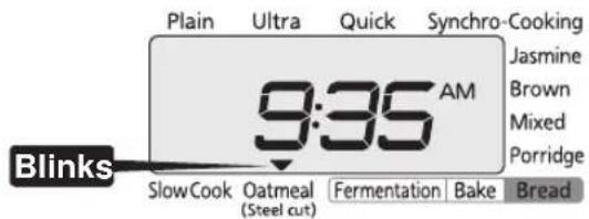 Tiger JKTS10U - Press the [or [key to select [Oatmeal (Steel cut)]. - 1