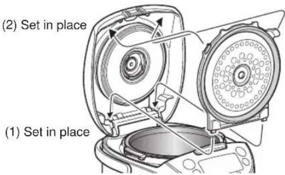 Tiger JKTS10U - - Attaching the inner lid - 2