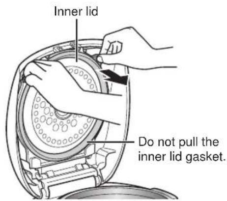 Tiger JKTS10U - ■ Removing the inner lid - 1