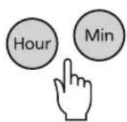 Tiger JKTS10U - Use the [Hour] and [Min] keys to set the desired cooking time. - 1
