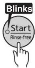Tiger JKTS10U - Press the [Start/Rinse-free] key. - 1