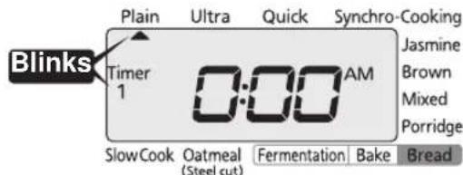Tiger JKTS10U - Press the [Timer] key to select either "Timer 1" or "Timer 2". - 2