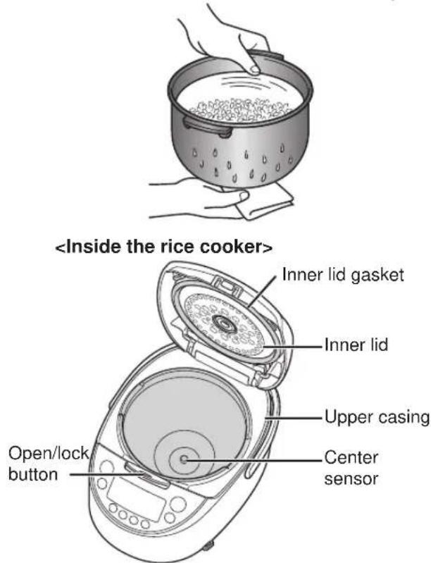 Tiger JKTS10U - Wipe off any water and rice, etc. - 1