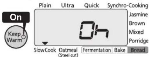 Tiger JKTS10U - Once cooking is completed, an alarm (8 beeps) will sound (the Start lamp will turn off). - 1