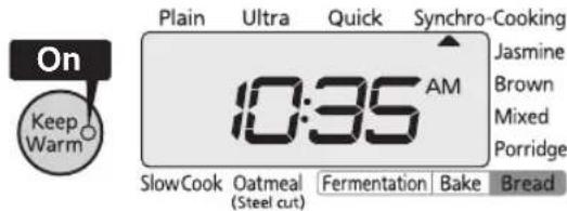 Tiger JKTS10U - Once cooking is completed, an alarm (8 beeps) will sound (the Start lamp will turn off). - 1
