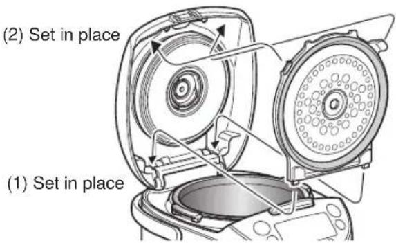 Tiger JKTB10U - - Attaching the inner lid - 2
