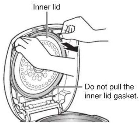 Tiger JKTB18U - ■ Removing the inner lid - 1