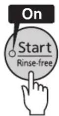 Tiger JKTB18U - Press the [Start/Rinse-free] key once. - 1