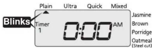 Tiger JKTB18U - Press the [Timer] key to select either "Timer 1" or "Timer 2". - 2