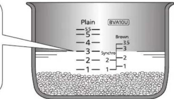 Tiger JBVA10U - Adjust the water amount - 1