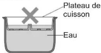 Tiger JBVA10U - Versez l'eau et placez le plateau de cuisson dans la casserole - 3