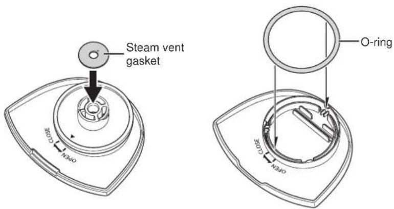 Tiger JAXT18U - ■ Installing the steam cap gaskets - 1
