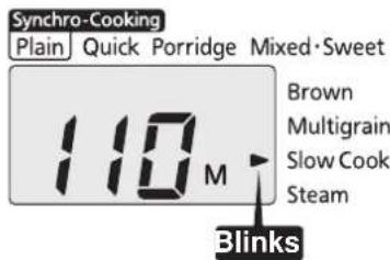 Tiger JAXT18U - Use the [Hour] and [Min] keys to set the desired cooking time. - 2