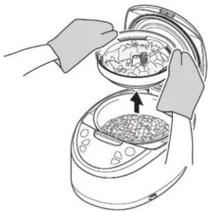 Tiger JAXT18U - 取出料理盤,攪拌米飯 - 1