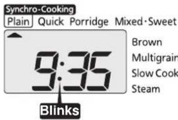 Tiger JAXT18U - Example: Changing the present time from "9:30" to "9:35" - 5